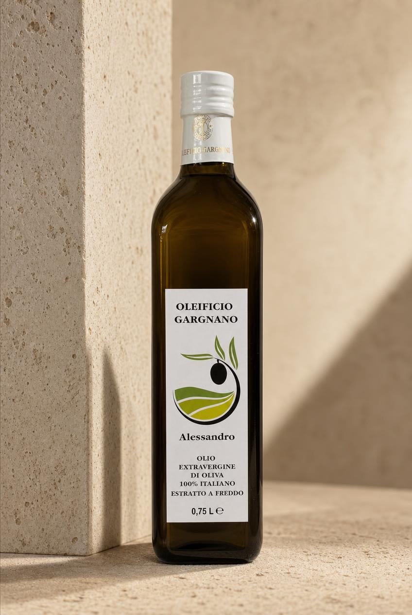 Natives Olivenöl Extra Delicato "Alessandro" – 100 % Italienisch - 750 ml