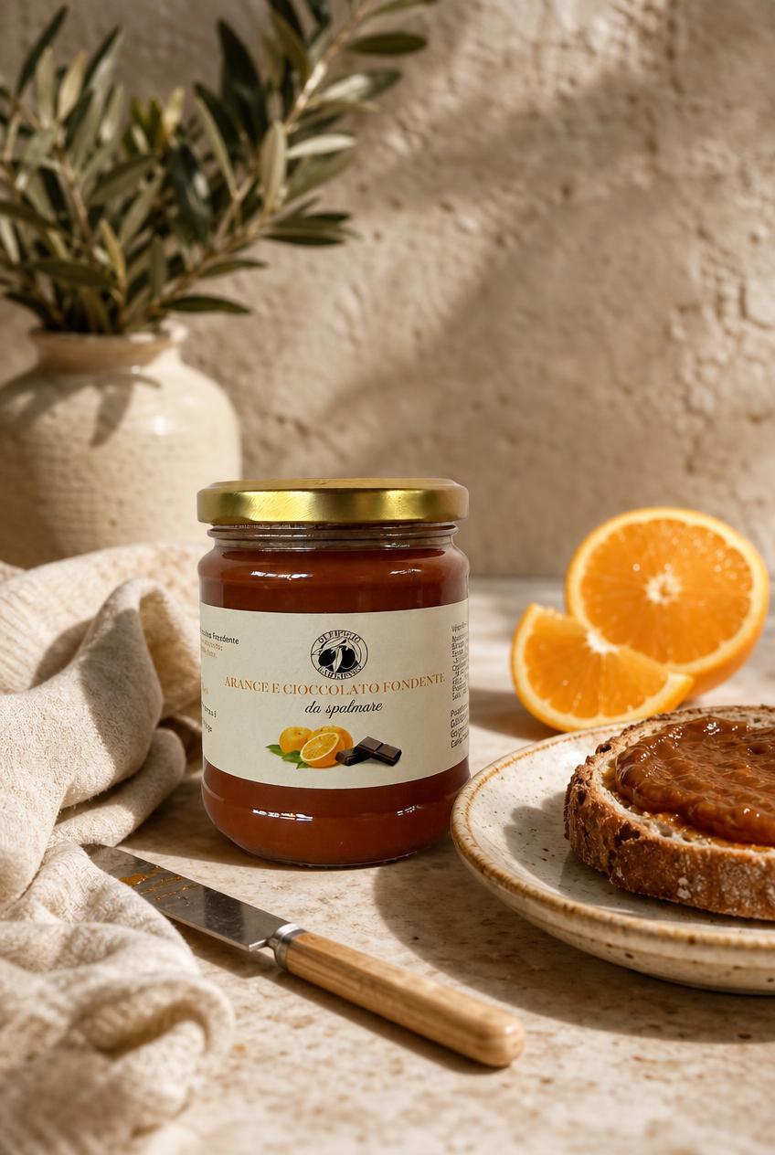 Arance e Cioccolato Fondente – Orangenaufstrich mit dunkler Schokolade