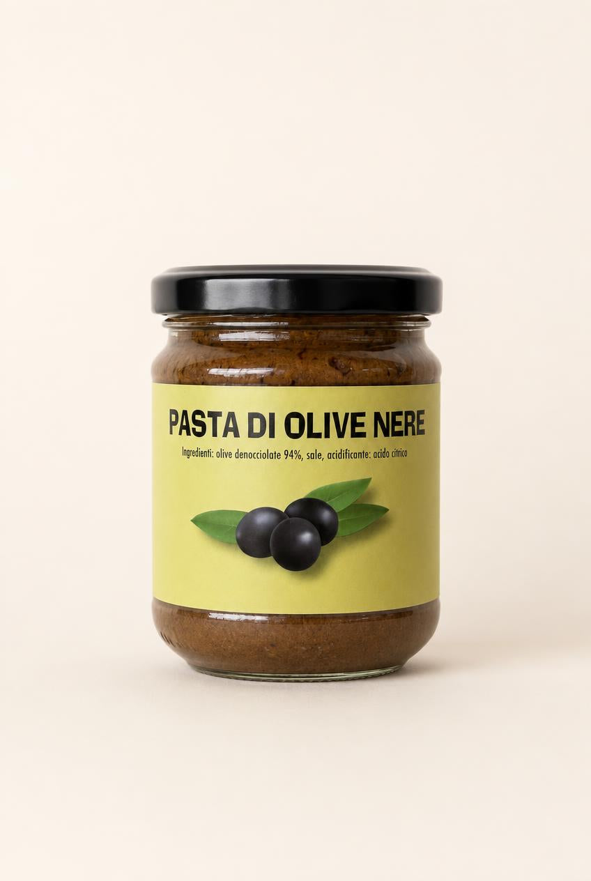 Pasta di Olive Nere – Aufstrich aus schwarzen Oliven